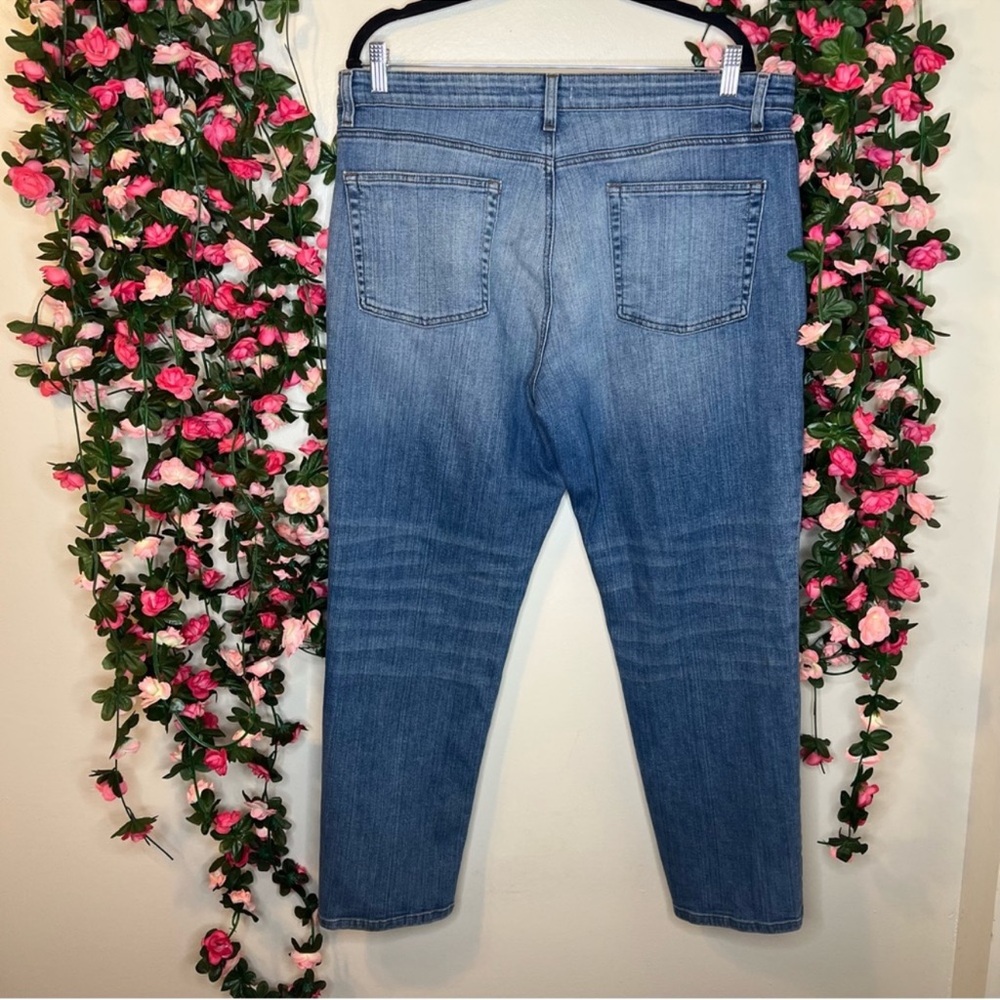 Eileen Fisher Blue Skinny Jeans with Stretch - Picture 5 of 5